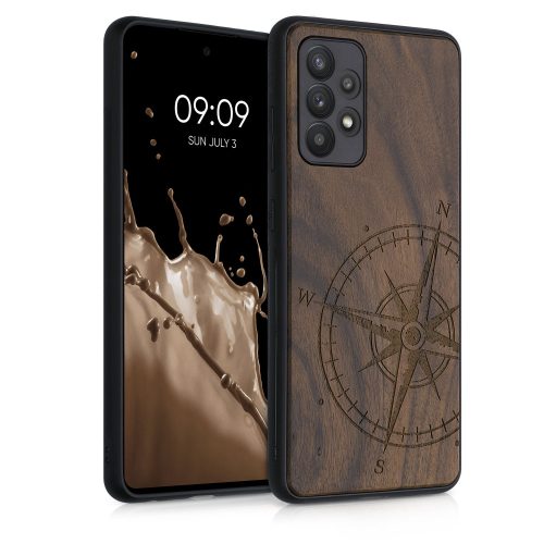 Pouzdro pro Samsung Galaxy A52 / Galaxy A52 5G / Galaxy A52s 5G, dřevo, hnědé, 54354.02