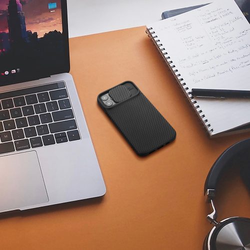 Pouzdro pro iPhone 12 / iPhone 12 Pro, silikonové, černé, 55098.01