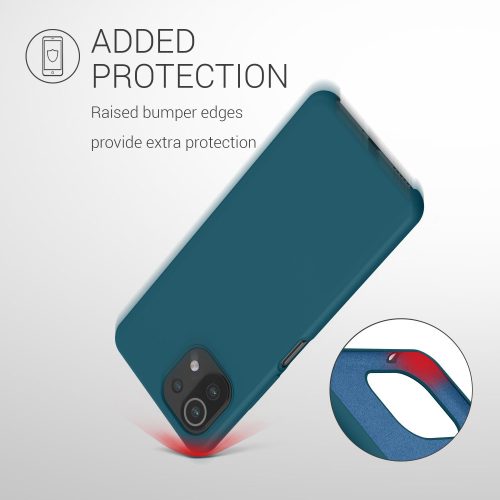 Pouzdro pro Xiaomi Mi 11 Lite 5G, silikonové, zelené, 54730.57