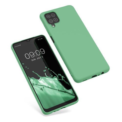 Pouzdro pro Samsung Galaxy A12, silikonové, zelené, 54048.147
