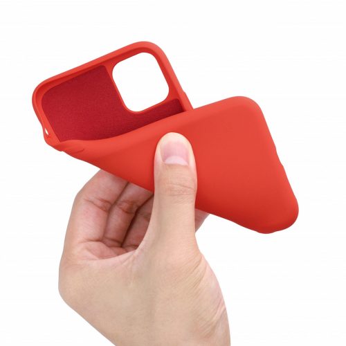 Pouzdro pro iPhone 11, silikonové, červené, 50791.218