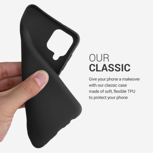 Pouzdro pro Samsung Galaxy M12, silikonové, černé, 55077.47