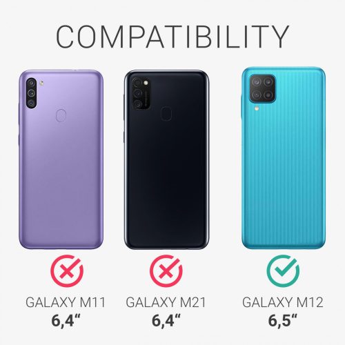 Pouzdro pro Samsung Galaxy M12, silikonové, černé, 55077.47