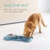 Navaris podložka pro pomalé krmení a vestavěná miska na vodu, 42 x 25 cm, modrá, 55133.17