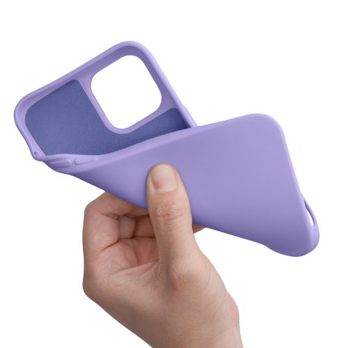 Pouzdro pro iPhone 12 Pro Max, silikonové, fialové, 52714.222