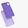 Pouzdro pro iPhone XR, silikonové, fialové, 45910.222