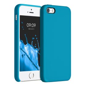   Pouzdro pro iPhone 5 / iPhone 5s / iPhone SE, silikonové, modré, 42766.224