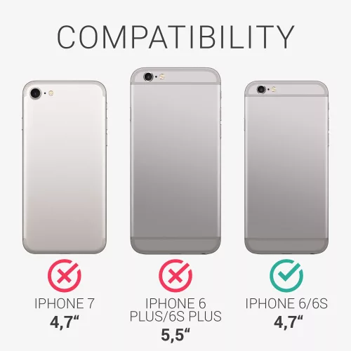 Pouzdro pro iPhone 6 / iPhone 6s, silikonové, modré, 40223.224