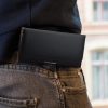 Univerzální XL pouzdro na telefon – 6,8 palce, Ekologická kůže, Černá, 55357.01, kwmobile