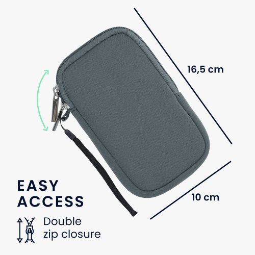 Univerzální pouzdro na telefon, M - 5,5", neopren, šedá, 46188.2.12