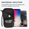 Univerzální pouzdro na telefon XL - 6,8 palce, textilní, šedé, 49866.4.01, kwmobile