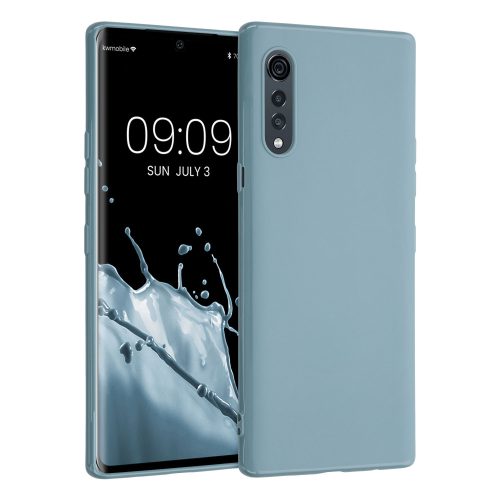 Pouzdro pro LG Velvet, silikonové, modré, 52532.207