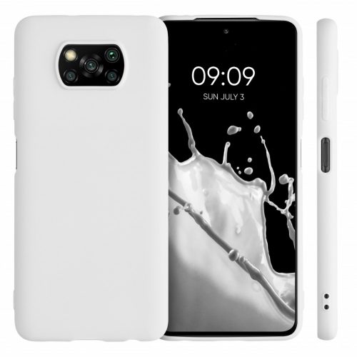 Pouzdro pro Xiaomi Poco X3 (NFC) / Poco X3 Pro, silikonové, bílé, 53482.48