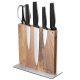 Suport cutite Navaris din lemn de acacia, cu 2 fete, 25x23x10 cm, 50416.025.05