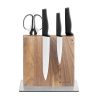 Suport cutite Navaris din lemn de acacia, cu 2 fete, 25x23x10 cm, 50416.025.05