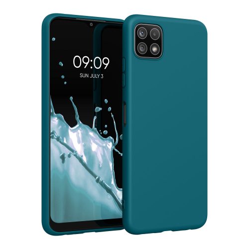Pouzdro pro Samsung Galaxy A22 5G, silikonové, zelené, 55245.57