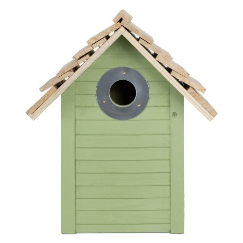 Ptačí budka z borovice Navaris, 25 x 20 x 17,9 cm, zelená, 55458,01
