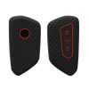 Krytka na klíče od auta pro VW / Škoda / Seat - 3 tlačítka, kwmobile, silikonová, černá, 55583.01