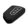 Krytka na klíče od auta pro VW / Škoda / Seat - 3 tlačítka, kwmobile, silikonová, černá, 55583.02