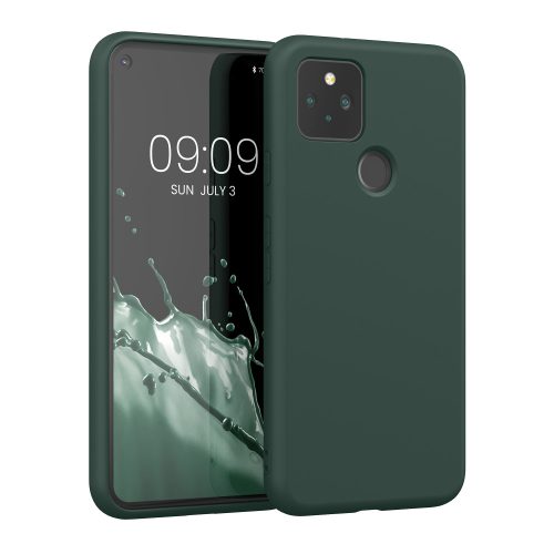 Pouzdro pro Google Pixel 5, silikonové, zelené, 53778.169