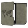 Obal pro PocketBook Touch Lux 5 / Touch Lux 4 / Touch HD 3, ekologická kůže, šedý, kwmobile, 50228.07