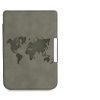 Obal pro PocketBook Touch Lux 5 / Touch Lux 4 / Touch HD 3, ekologická kůže, šedý, kwmobile, 50228.07