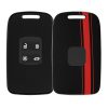 Kryt na klíče od auta pro Renault / Dacia - 4 tlačítka - Keyless Go, kwmobile, plast, černá / červená, 54805.02