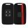 Kryt na klíče od auta pro Renault / Dacia - 4 tlačítka - Keyless Go, kwmobile, plast, černá / červená, 54805.02