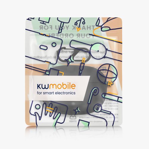 Obal na sluchátka Beats Studio Buds, Kwmobile, černý, silikon, 55796.01