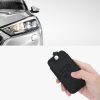 Pouzdro na klíče od auta pro Renault / Dacia - 4 tlačítka - Keyless Go, kwmobile, Ekologická kůže, Černá / Bílá, 44637.44
