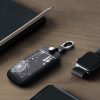 Pouzdro na klíče od auta pro Renault / Dacia - 4 tlačítka - Keyless Go, kwmobile, Ekologická kůže, Černá / Bílá, 44637.44