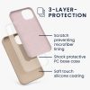 Pouzdro pro Apple iPhone 13, silikonové, krémové, 55878.154, kwmobile