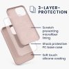 Pouzdro pro iPhone 13 Pro Max, silikonové, krémové, 55881.10