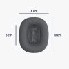 Sada 2 náušníků pro sluchátka Apple AirPods Max, Kwmobile, šedá, ekologická kůže, 55895.19