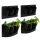 Set 4 Ghivece suspendate pentru balustrada Navaris, 45x30 cm, 55923.01