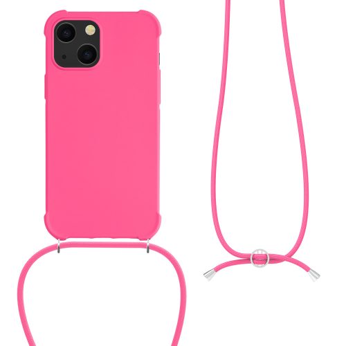 Pouzdro pro iPhone 13 Mini, silikonové, růžové, 55933.77