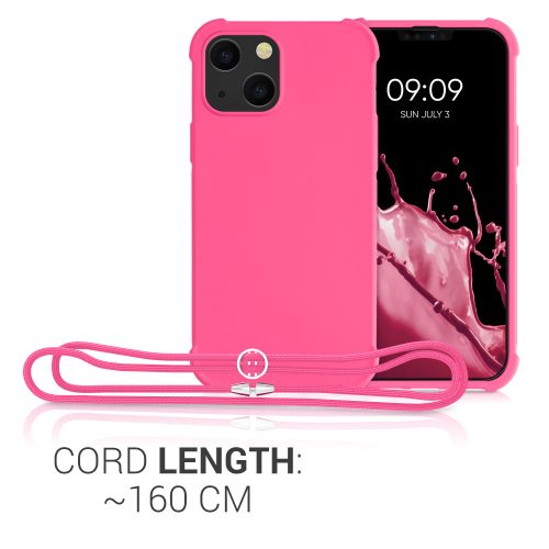 Pouzdro pro iPhone 13 Mini, silikonové, růžové, 55933.77