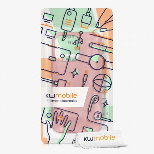 Pouzdro pro iPhone 13 Pro, silikonové, růžové, 55958.193