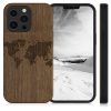 Pouzdro pro iPhone 13 Pro, Dřevo, Hnědá, 55967.02