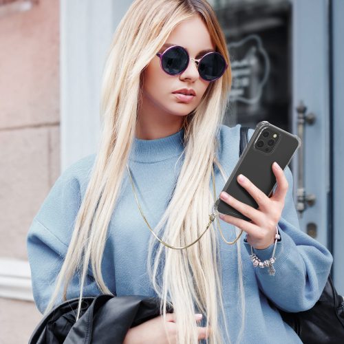 Pouzdro pro iPhone 13 Pro Max, silikonové, průhledné, 55979.81