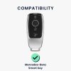 Pouzdro na klíče od auta pro Mercedes Benz - Smart Key, kwmobile, silikon, černá / zlatá, 56003.01