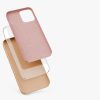 Pouzdro pro iPhone 12 / iPhone 12 Pro, silikonové, krémové, 52641.194