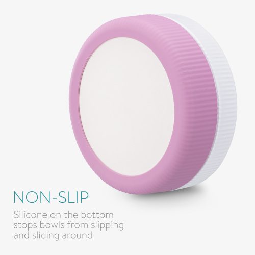 Sada 2 misek pro kočky a psy Navaris, protiskluzová, růžová, 53411.08