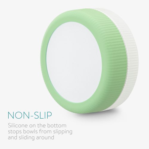 Sada 2 misek pro kočky a psy Navaris, protiskluzová, zelená, 53411.07