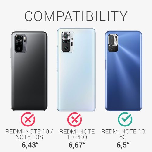 Pouzdro pro Xiaomi Redmi Note 10 5G, silikonové, modré, 54947.223, kwmobile