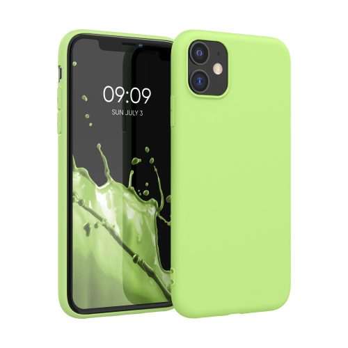 Pouzdro pro Apple iPhone 11, silikonové, zelené, 49787.214, kwmobile