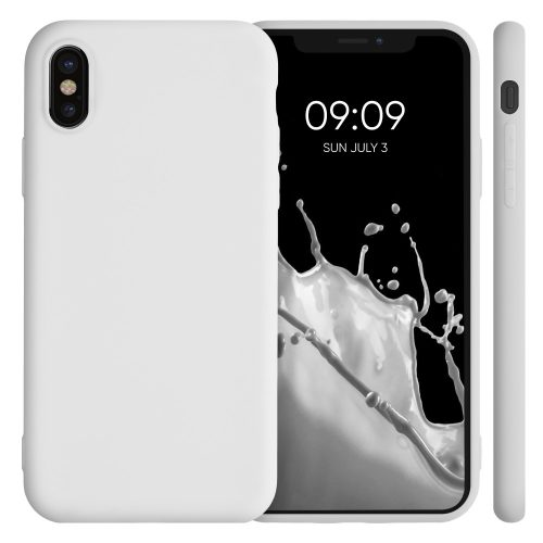Pouzdro pro Apple iPhone X / iPhone XS, silikonové, bílé, 42492.02, kwmobile