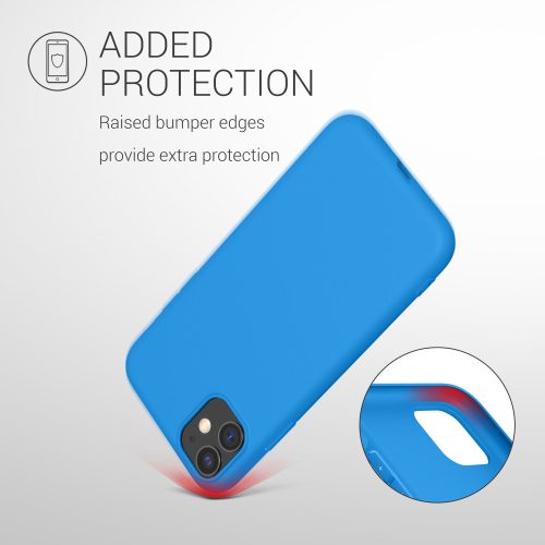 Pouzdro pro Apple iPhone 11, silikonové, modré, 49787.157, kwmobile