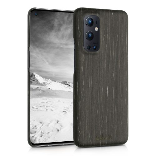 Pouzdro pro OnePlus 9 Pro, dřevěné, šedé, 54431.01, kalibri