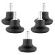 Sada 5 noh pro tyč kancelářské židle 10 mm, Kwmobile, Černá, Nylon, 56091.01
